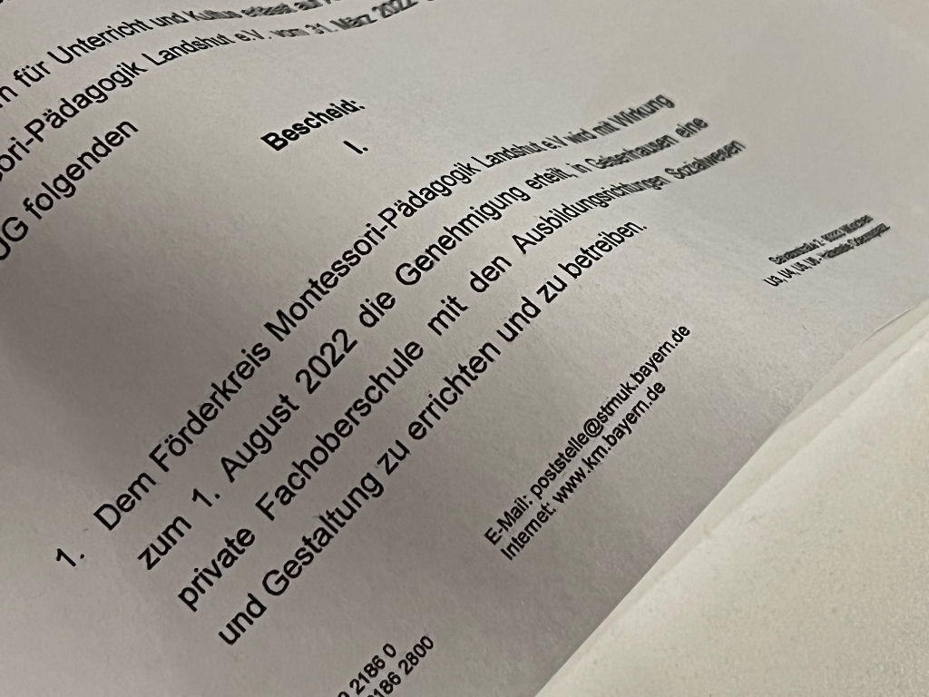 Genehmigung für die M-FOS erteilt!